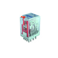 24VDC 5A 14-Pin Mini Relay 4 c/o, Flag and LED