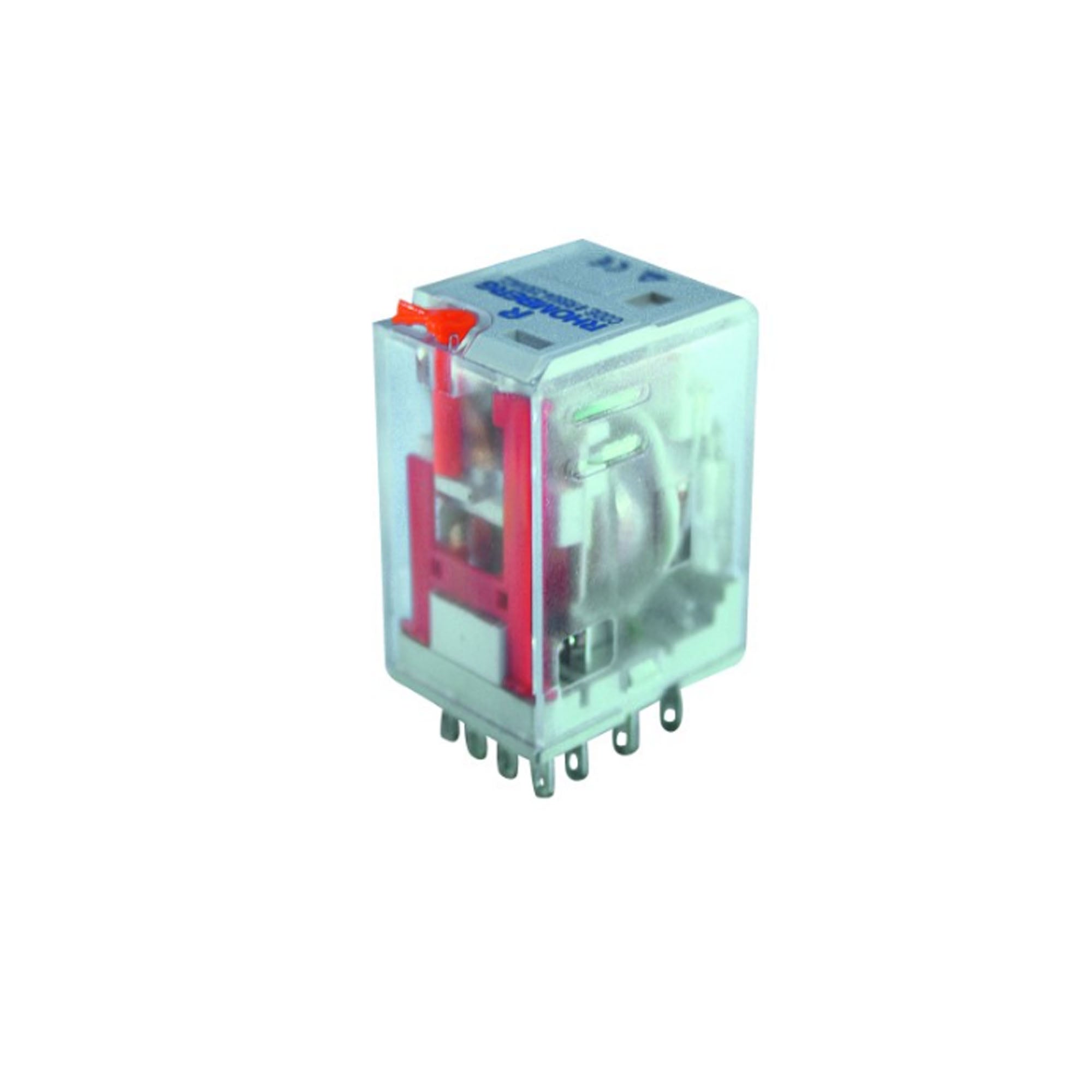 24VDC 5A 14-Pin Mini Relay 4 c/o, Flag and LED